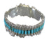 Turquoise Inlay Southwest Authentic Sterling Silver Ring Size 6-1/4 QX69008